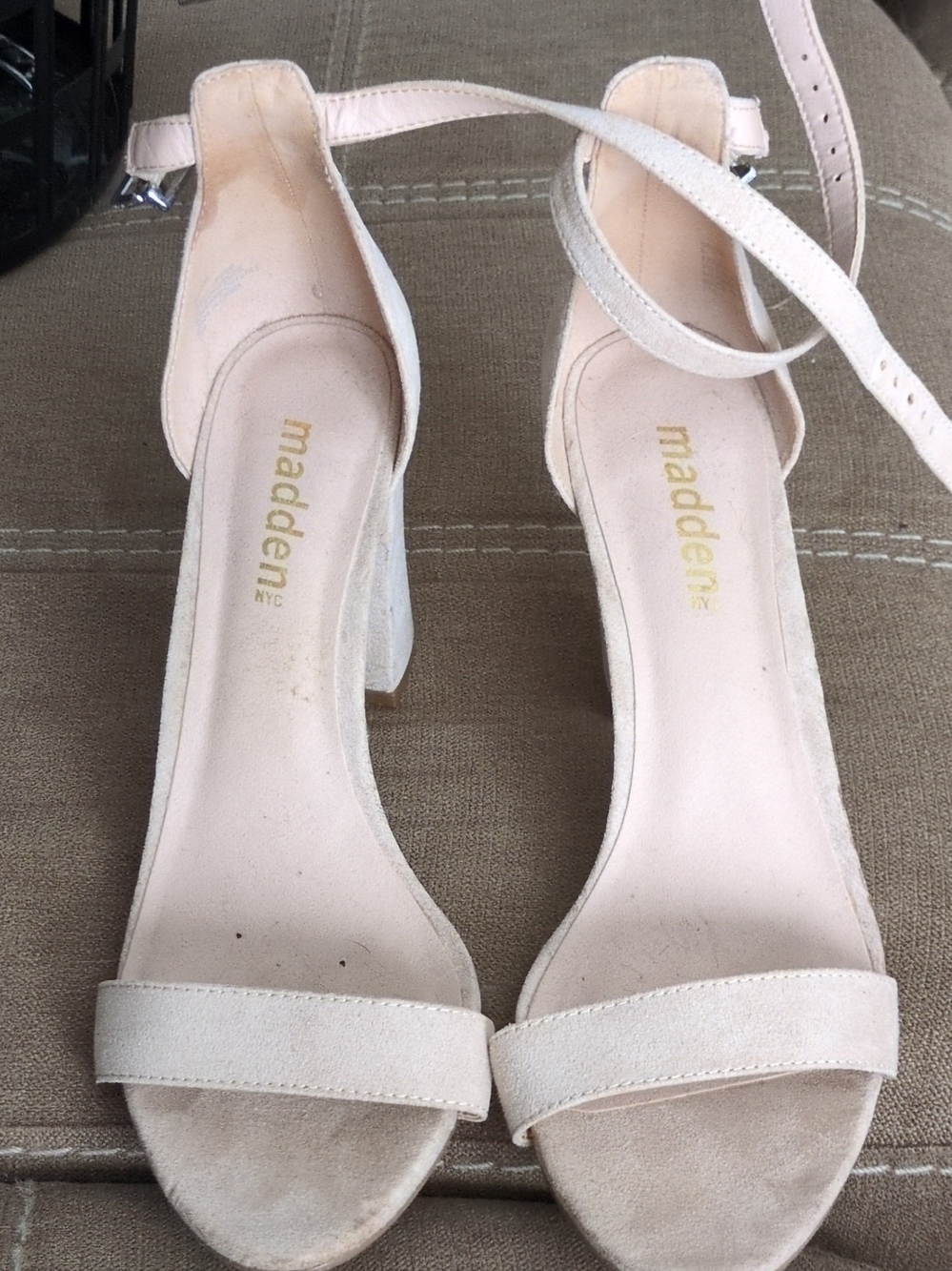 Madden Girl Blush Ankle-Strap Block Heel Sandals